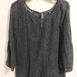 A navy blue lace American Eagle dress